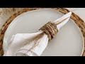 Raffia Napkin ring,rond de serviette.