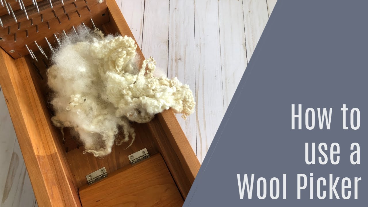 ウールピッカー　毛ほぐし How to Use a Wool Picker - YouTube