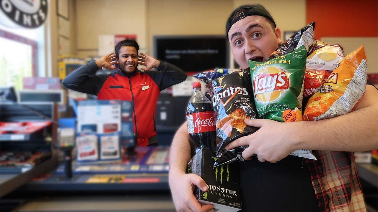 Letting Gas Station Employees DECIDE What i Eat for 24 HOURS! (I ONLY ATE GAS STATION FOOD FOR 24HR)