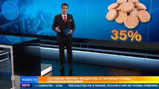 Названы продукты, от которых готовы отказаться россияне
