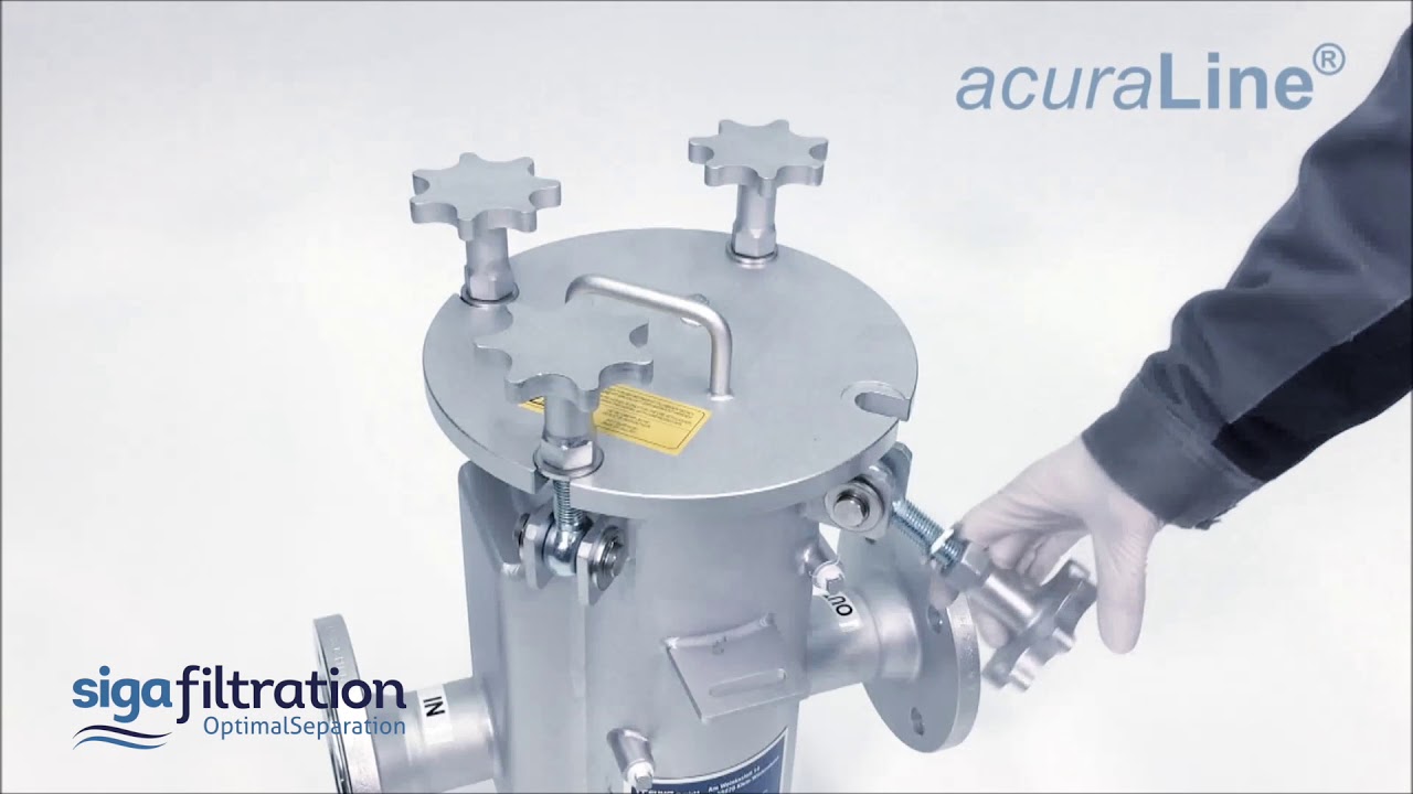 SFIL Stainless Steel Inline Basket Filter Siga Filtration YouTube