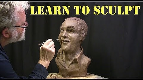 Learn to sculpt a portrait bust timelapse. Episode 3