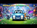 Animals Magic Car Adventure Ride | Enchanted Travel Fun, Imagination & Nursery Rhyme for Children 🚗