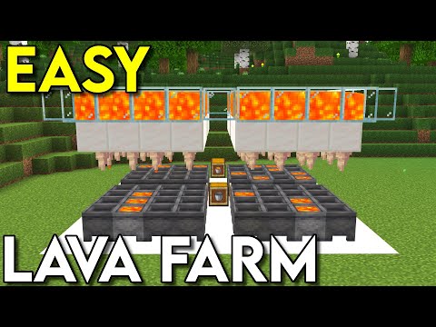 EASY 1.19+ Lava Farm Minecraft Bedrock MCPE 2022 - YouTube