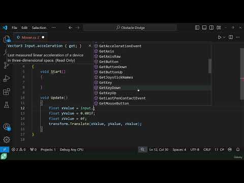026  Using Input GetAxis