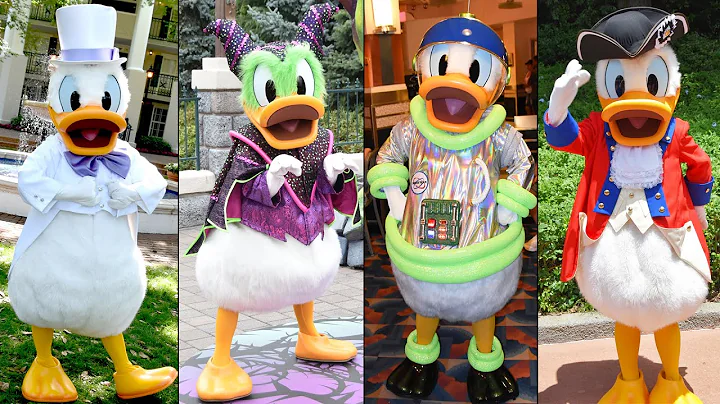 Donald Duck Character Montage From Various Disney ...