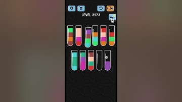 solve and solution water color sort game level 3973