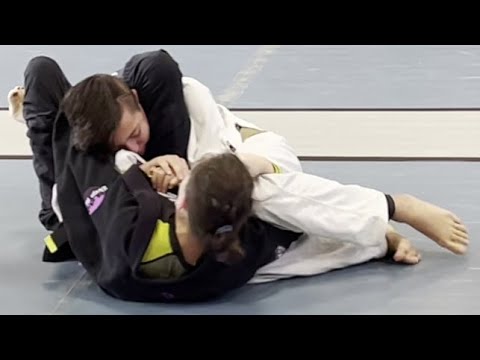 Girl's Mixed Brazilian Jiu-Jitsu Caylee Preston Good Fight 2022 Triangle Submission