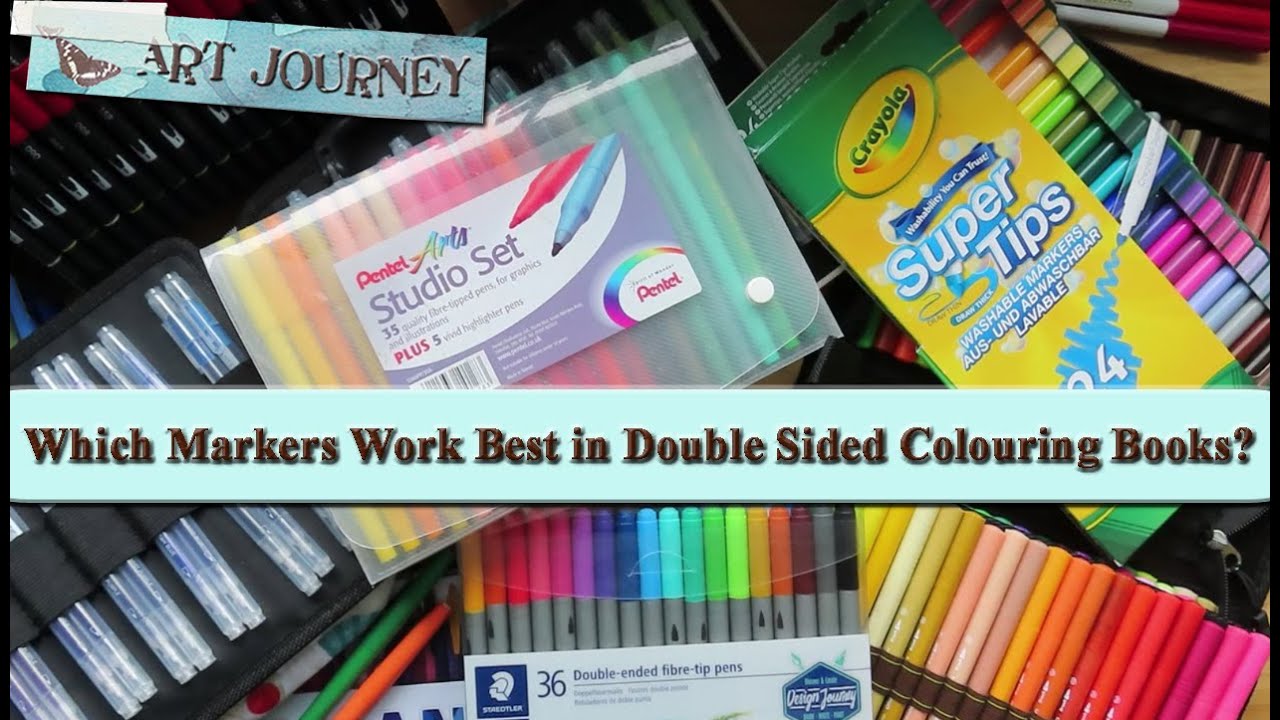 Best Markers for Adult Coloring Books that don't bleed through the paper