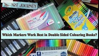 Which Markers Work Best in Double Sided Colouring Books Comparing Waterbased Pens