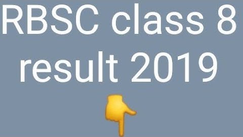 Rbse class 8 ka result 2019