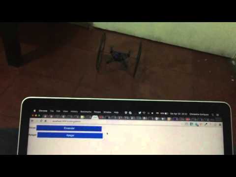 Drone rolling spider y nodeJS