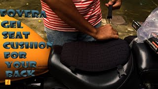 FOVERA Motorcycle Gel Seat Cushion unboxing and short review. Save your back.