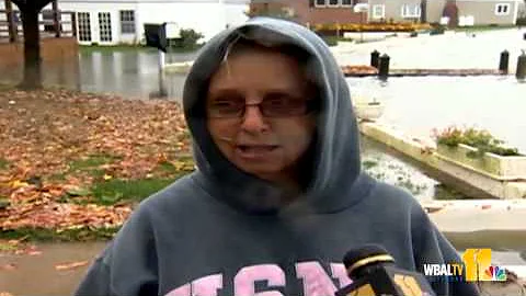 Sandy shuts down roads in Baltimore County