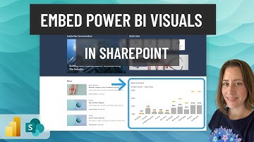 Embed Power BI Visuals or Pages in SharePoint