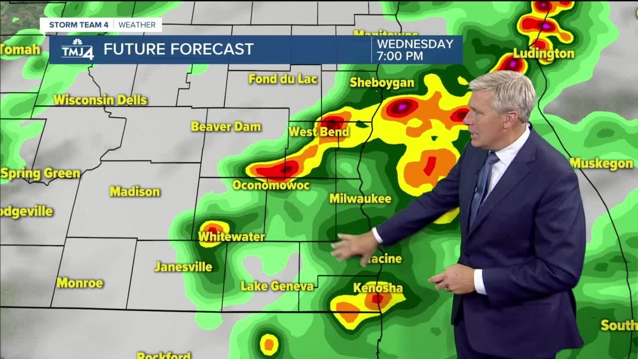 Rain continues Wednesday evening - YouTube