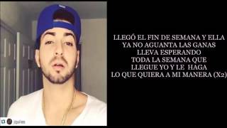 J QUILES- FIN DE SEMANA  LETRA