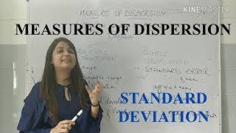 Measures of DISPERSION/STANDARD DEVIATION/Biostatistics/PSM/fmge/neetpg/community medicine