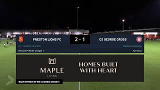 Preston Lions FC vs Caroline Springs George Cross FC