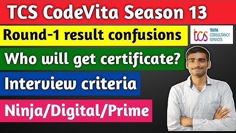 TCS Codevita Round-1 result confusions| Interview criteria | Who will get certificate 🤔#tcscodevita
