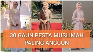 30 Gaun Pesta Brokat Modern Muslim Paling Anggun dan Cantik