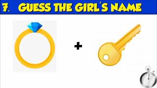 guess the girls name from emoji challenge#emoji #youtube #phalia