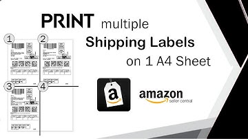 How to Print Multiple Amazon Shipping Labels on a Single A4 Size Sheet