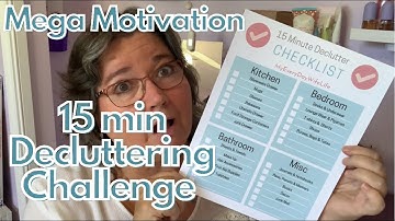 💜 15 MINUTE DECLUTTER CHALLENGE ~ MEGA MOTIVATION ~ TIDY & REORGANIZE 2021 SERIES
