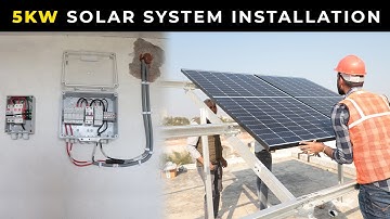 5kW Solar System installation | Installation in Gurugram| MPPT Solar Inverters| Off grid system