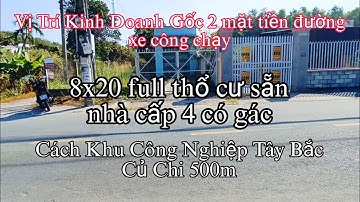 Nhà đất củ chi | giá rẻ | giới thiệu | Lô đất góc 2 mặt tiền đường Ba Lăng 8x20 full thổ cư có nhà