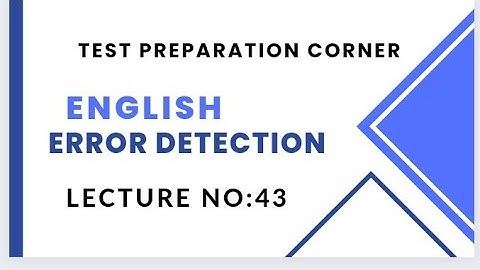 Error Detection lecture No:43|BPS 5 to BPS 15 |Spcs |FBR |FIA| MPT
