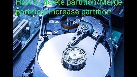 How to Delete Hard Disk Partition |Merge Partition | increase partition windows 10 in Hindi/