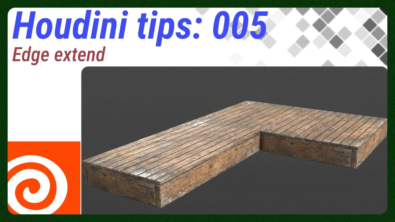 Houdini tips 005: Edge extend #tutorial #houdini - YouTube