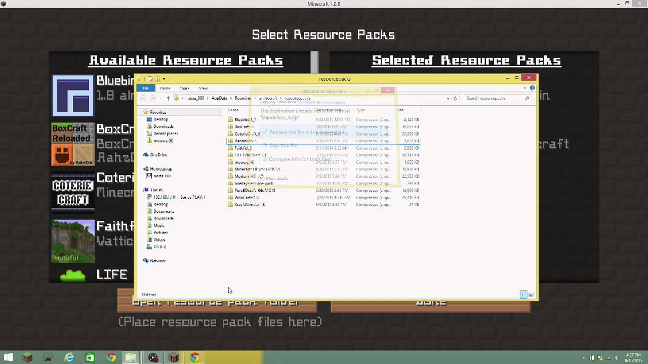 how to install and use a texture pack YouTube