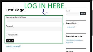 How to Create a Login Page in WordPress 7.0.2