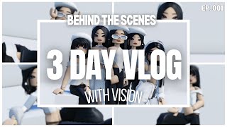 VISION vlog EP. 001 (BTS) Weekend with VISION | ROBLOX