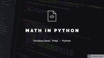 Math In Python