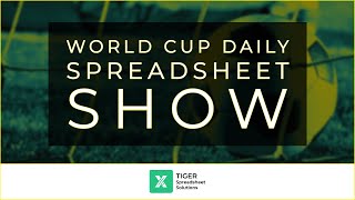 #1 - World Cup Daily Spreadsheet Show - Using Excel To Analyse Today's World Cup Fixtures screenshot 5