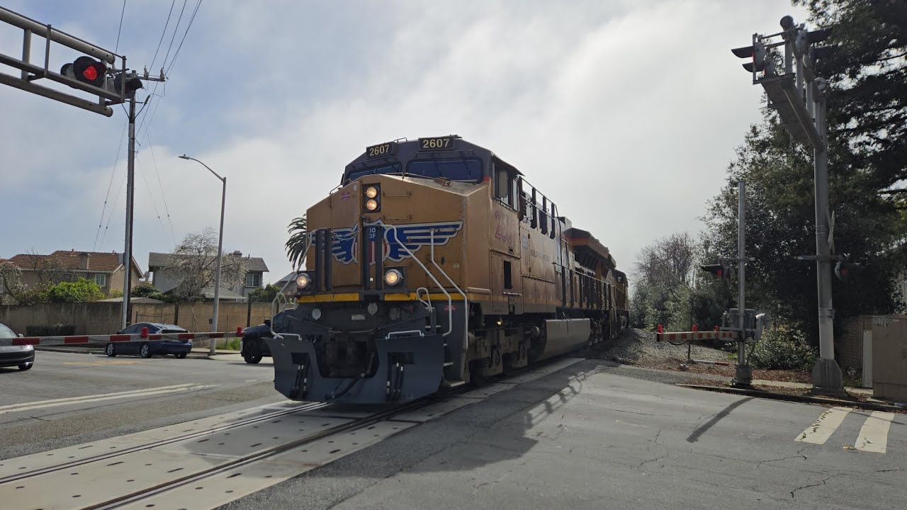 (Rerouted) Union Pacific INPOA at Haley Street Newark, CA with UP #2607, #9661, #8463, and #5743