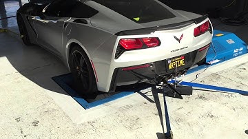 Stock C7 Corvette Dyno Pull Rear Wheel HP