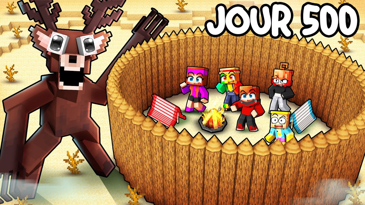 Survivre 99 Nuits sur Une île DÉSERTE Abandonnée sur Minecraft !