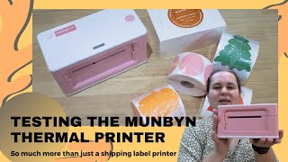 My new Munbyn label printer! Let's unbox, package online orders, print Australia post labels & more