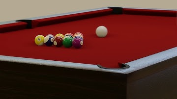 Pool table render test blender