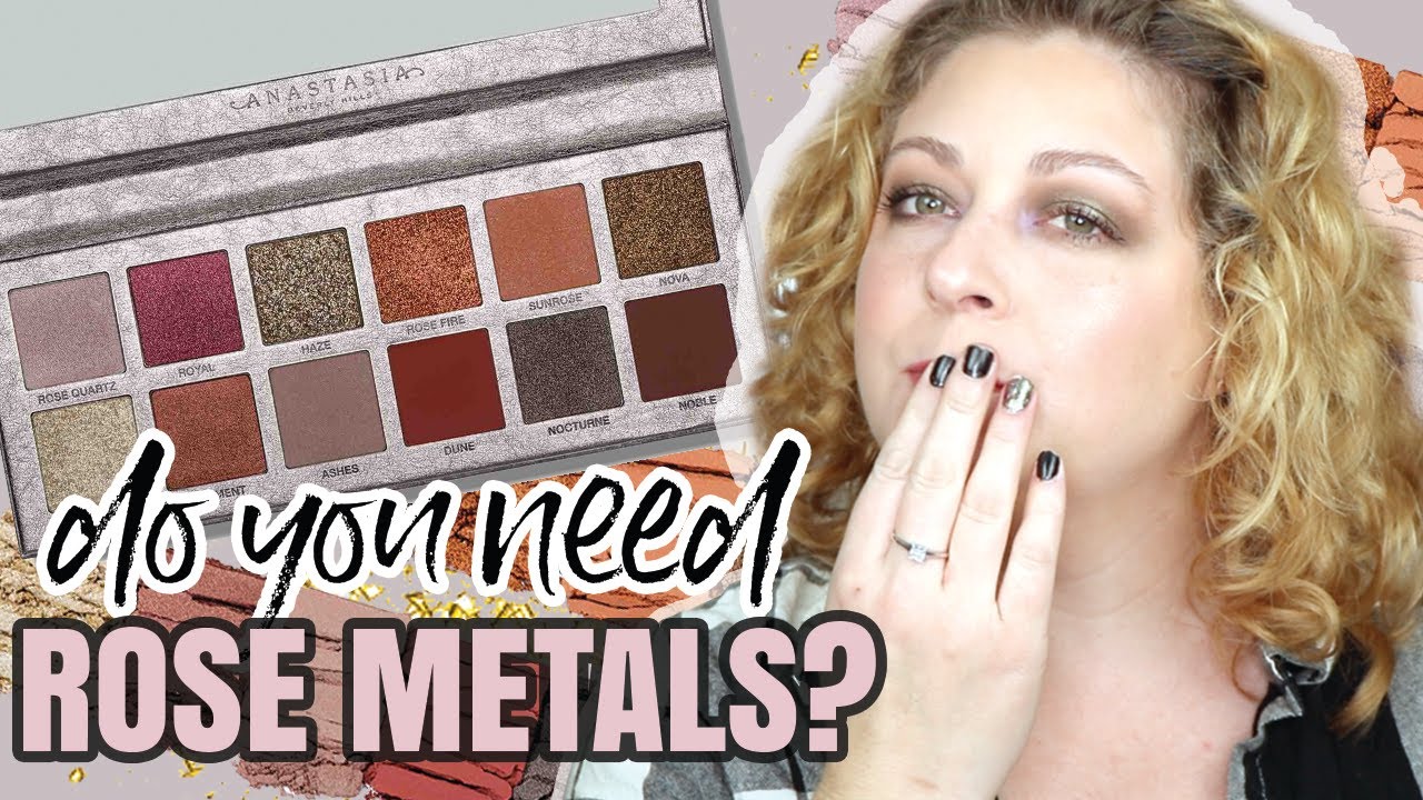 Anastasia Beverly Hills Rose Metals Palette DUPE Duped with old ABH Palettes YouTube