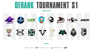 PUBG MOBILE - DERANK TOURNAMENT S1