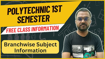 Polytechnic 1st Semester Free Class Information @PolytechnicPathshala