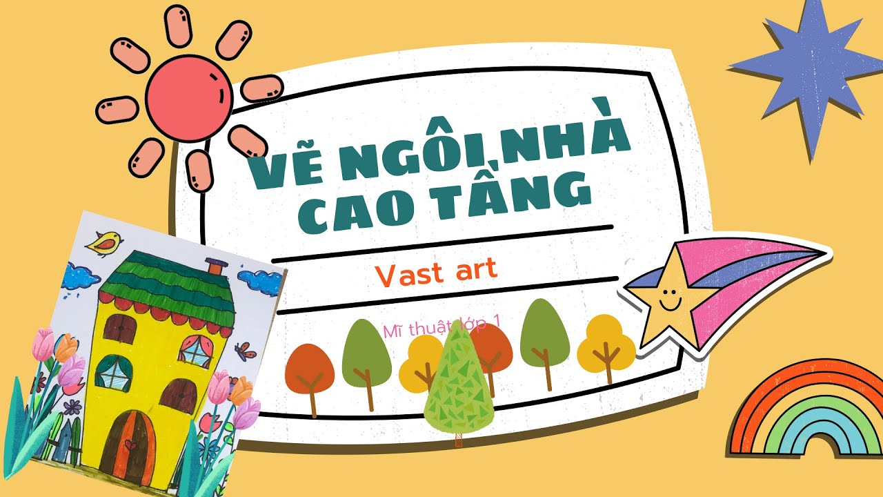 Vẽ ngôi nhà cao tầng/mĩ thuật lớp 1/bộ chân trời sáng... - youtube