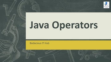 Java Operators (Bit-wise and Arithmetic)