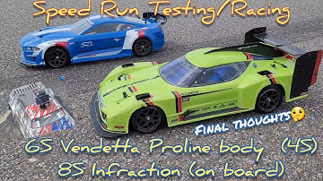 Speed Run Testing/On board🔥8S Infraction, 6S Vendetta (4S) Proline, final thoughts, New Hoons look