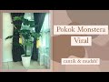DIY Cara membuat POKOK MONSTERA | DIY How to make MONSTERA TREE